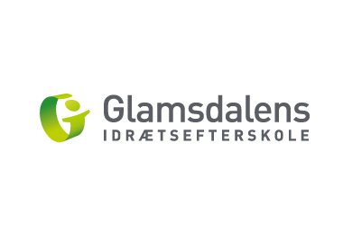 Glamsdalens Idrætsefterskoles logo.